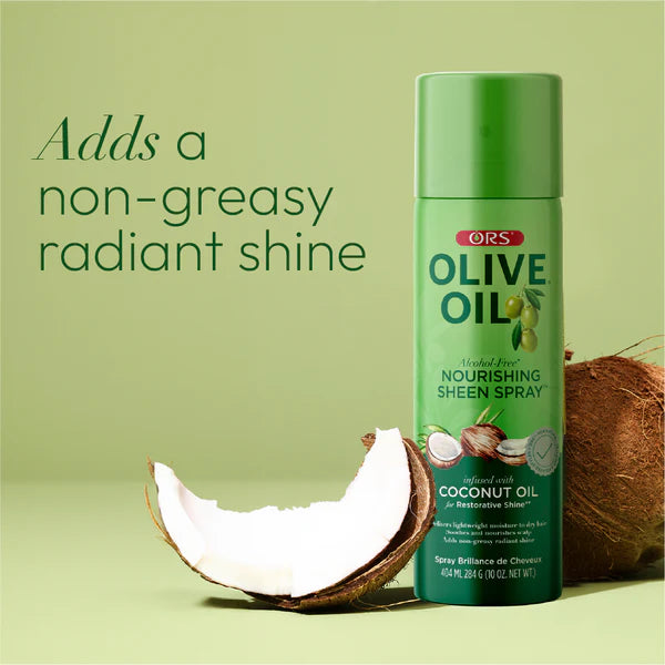 ORS Olive Oil Nourishing Sheen Spray dona lucentezza e morbidezza ai capelli, immagine lifestyle