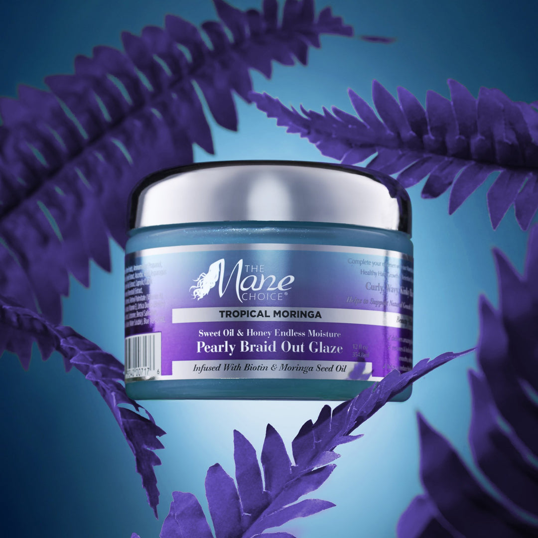 The Mane Choice Tropical Moringa Sweet Oil and Honey Pearly Braidout Glaze 358.8 ml, 12oz