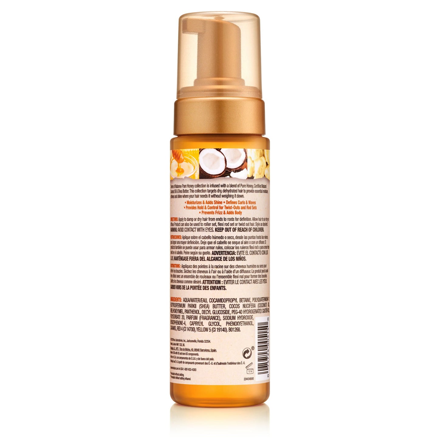 Creme of Nature Pure Honey Moisture & Twist Curling Mousse 207ml, 7 oz.