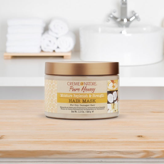 Pure Honey Maschera da Creme of Nature ,super idratante e formulato per capelli afro secchi, 326g