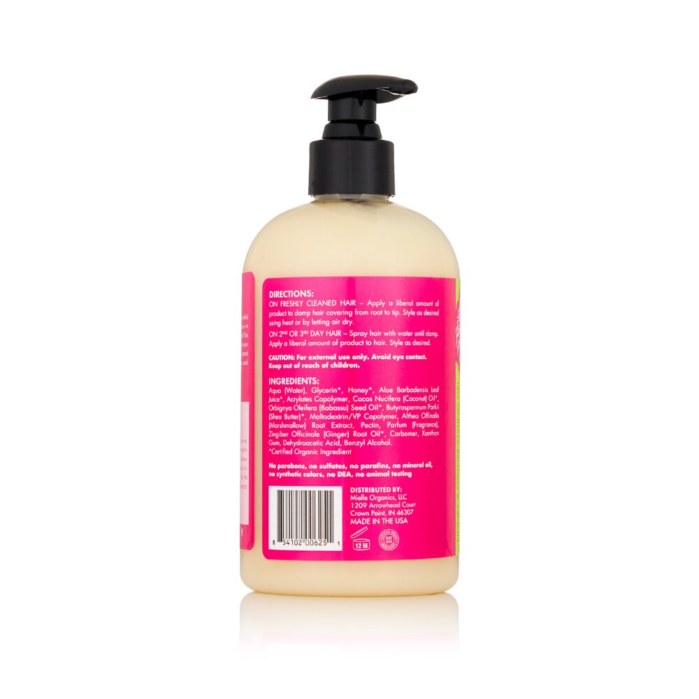 Mielle Organics Honey & Ginger Styling Gel mantieni i capelli idratati con un tenuta media 384ml.