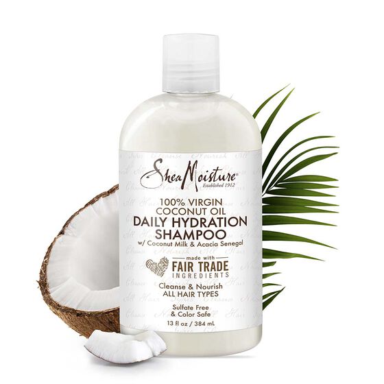 Shea Moisture 100% Virgin Coconut Oil Daily Hydration Shampoo 384 ml 13 floz