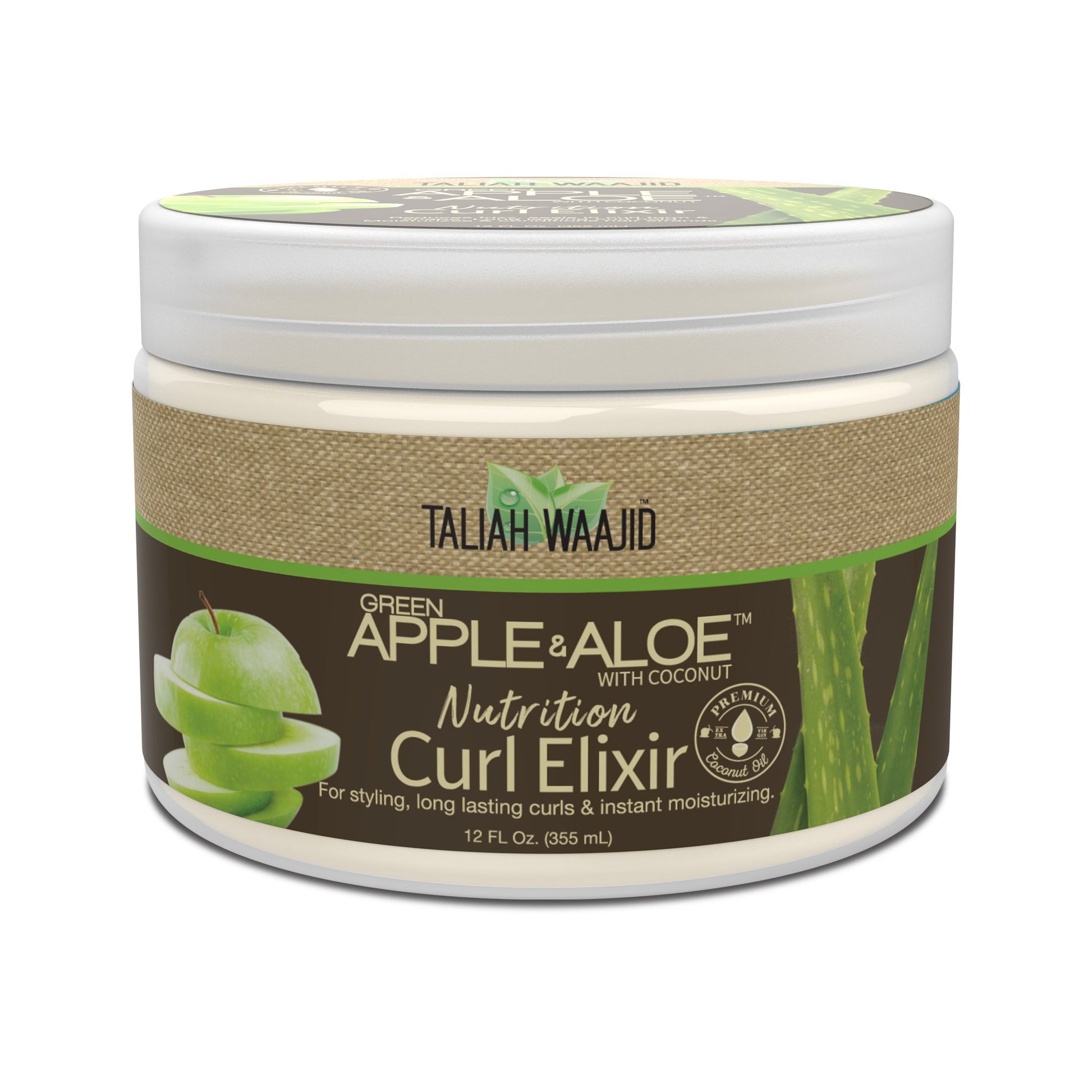 Taliah Waajid Green Apple n Aloe Curl Elixir  crema  per lo styling  ricci tipo 4  355ml