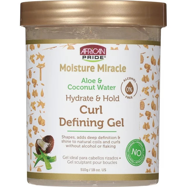 Moisture Miracle Aloe & Coconut Water Curl Defining Gel, 510g