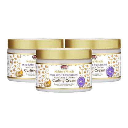 African Pride Moisture Miracle-Curl Cream with Shea Butter, 340g