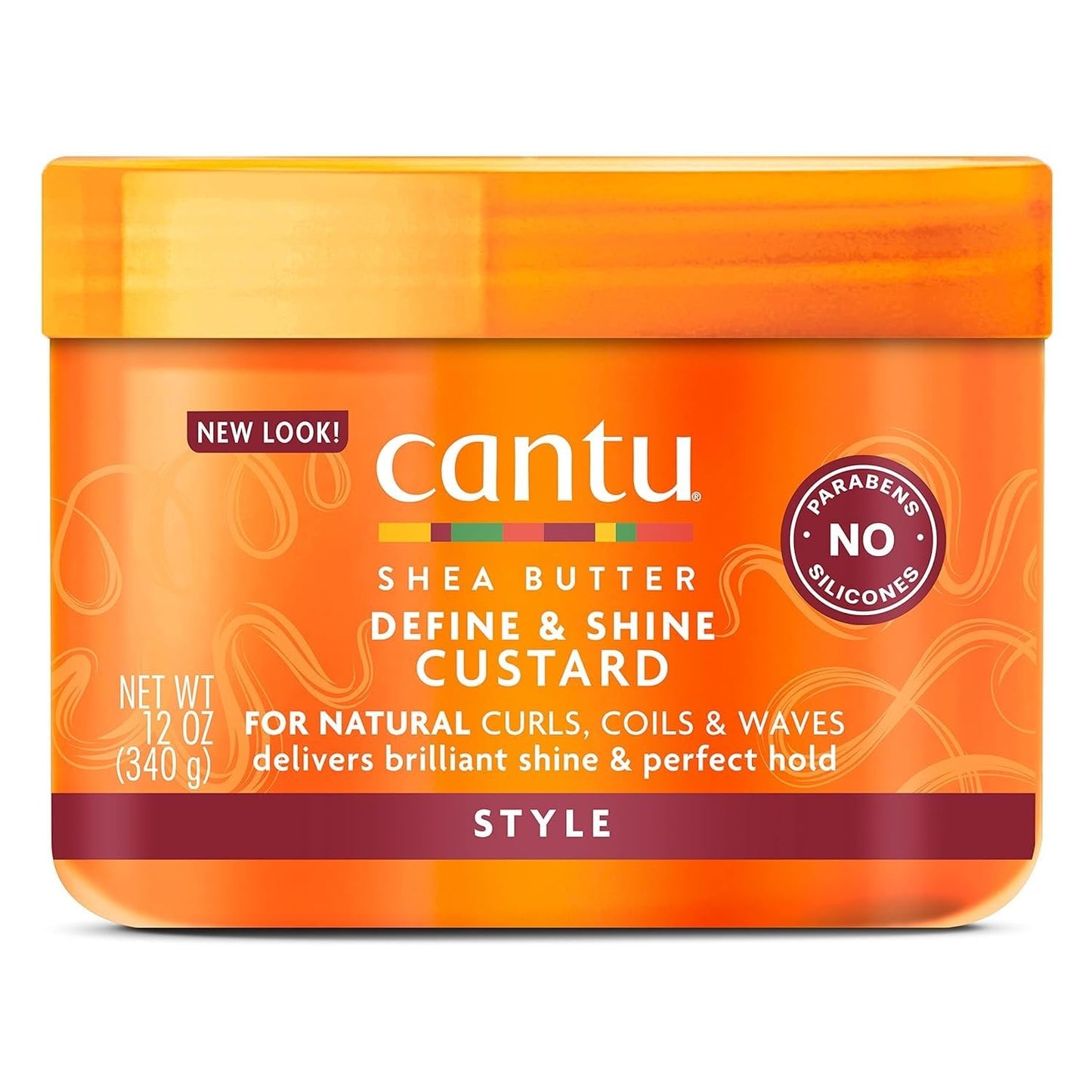 Cantu Shea Butter Define & Shine Custard for Natural Hair, 340g,12oz