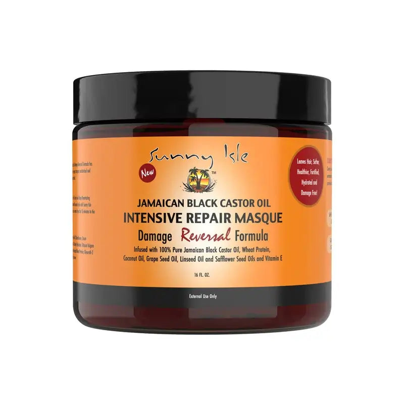 Sunny Isle Jamaica Black Castor Oil Intensive Repair Masque ottimo per trattare i capelli indeboliti 16oz