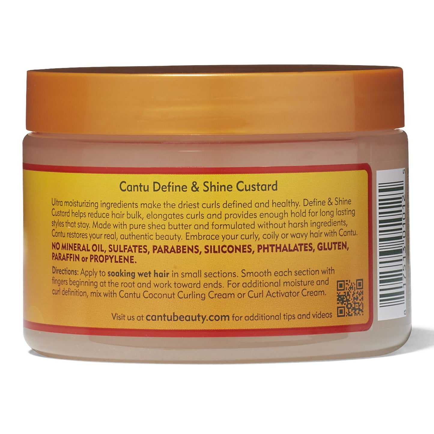 Cantu Shea Butter Define & Shine Custard for Natural Hair, 340g,12oz