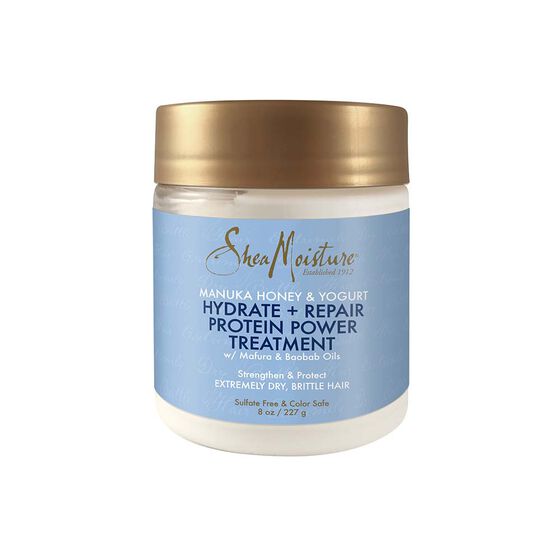 Shea Moisture Manuka Honey & YogurtHydrate+ Repair Protein Treatment  ripara i ricci danneggiati 354g