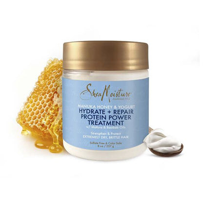 Shea Moisture Manuka Honey and Yogurt-Hydrate and Repair Protein-Strong Treatment 227g, 