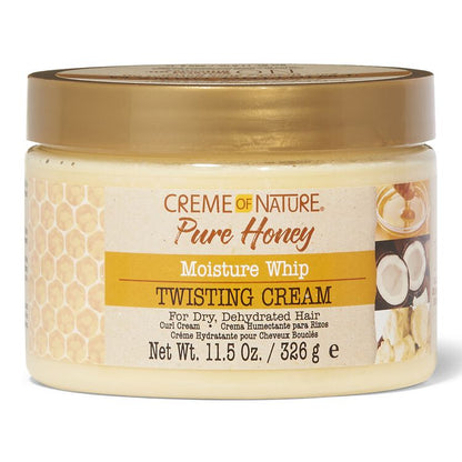 Creme of Nature Pure Honey Twisting  Cream, idratante e ricco, ideale per styling dei capelli ricci,326g.