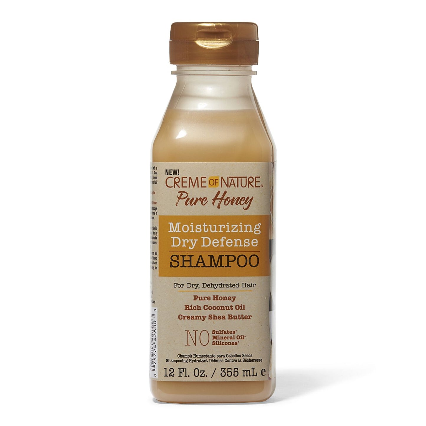 Creme of Nature Pure Honey Dry Defense shampoo  con olio naturali,idratata e pulire i ricci,355ml.