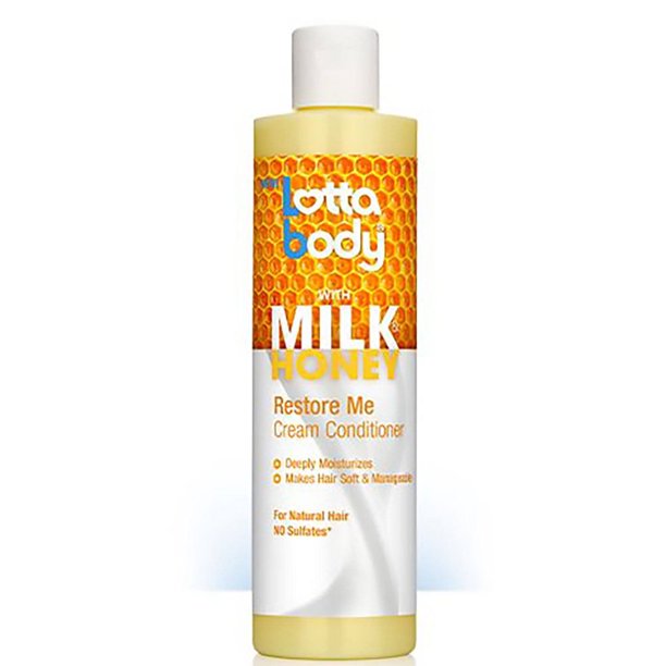 Lottabody Milk & Honey Restore Me Cream Conditioner 300ml, 10.1 Oz