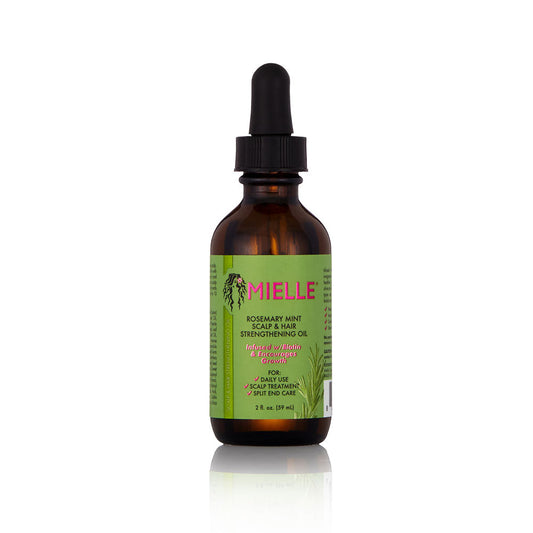 Rosemary Mint Scalp & Hair Strengthening Oil auita con la crescita dei afroricci da Mielle 20z
