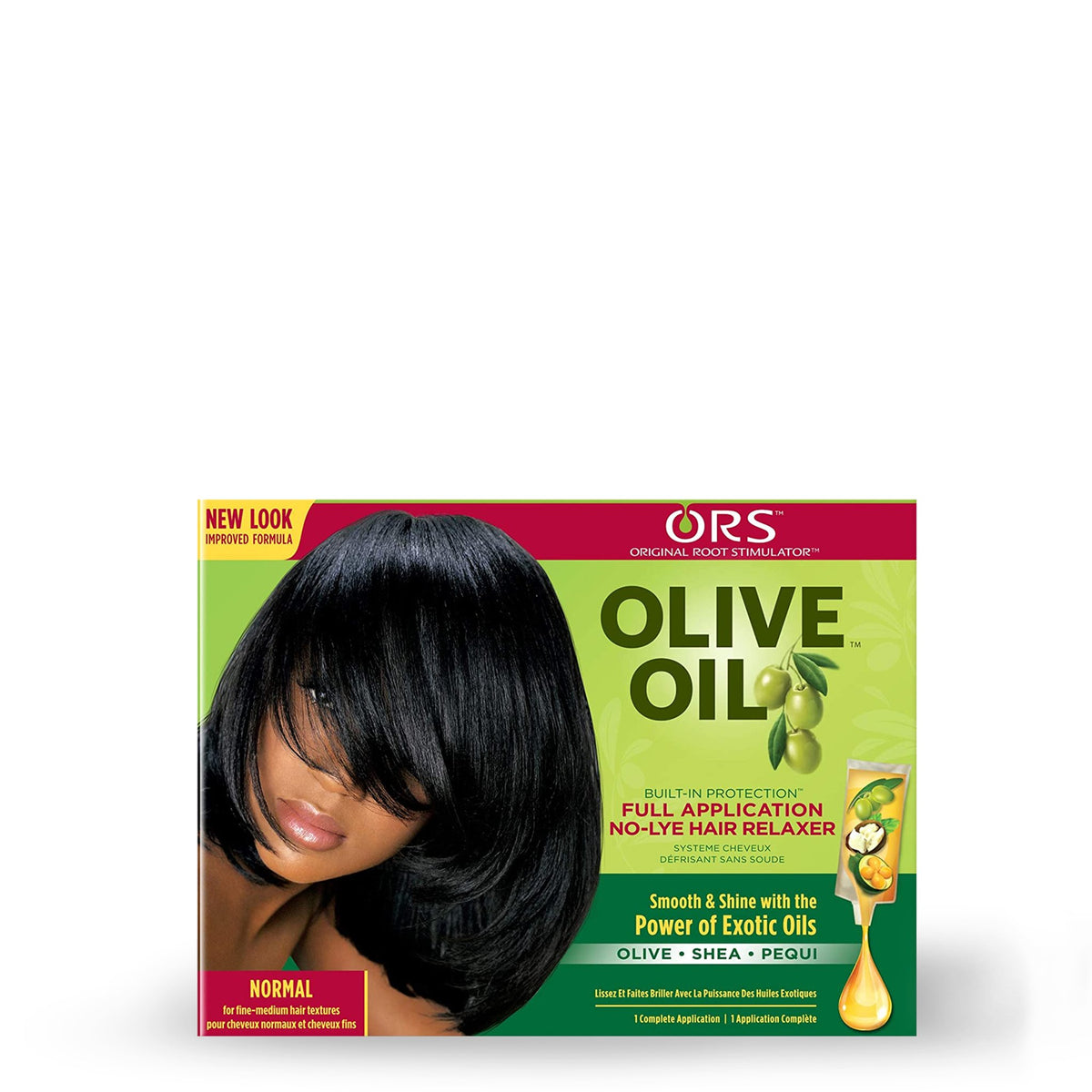 ORS Olive Oil Built-In Protection No-Lye Hair Relaxer Normal Strength  kit lisciante per capelli ricci