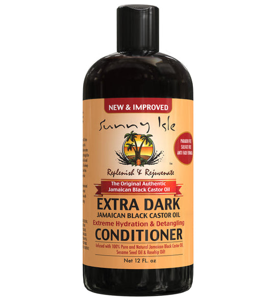 Sunny Isle  Extra Dark Conditioner nutrire e idratare i capelli secchi e opachi,12fl.oz