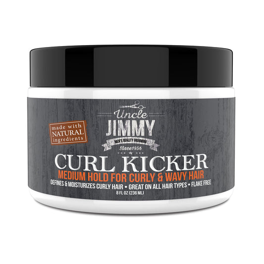 Uncle Jimmy Curl Kicker  lascia i capelli ricci idratata con un tenuta morbida 237ml