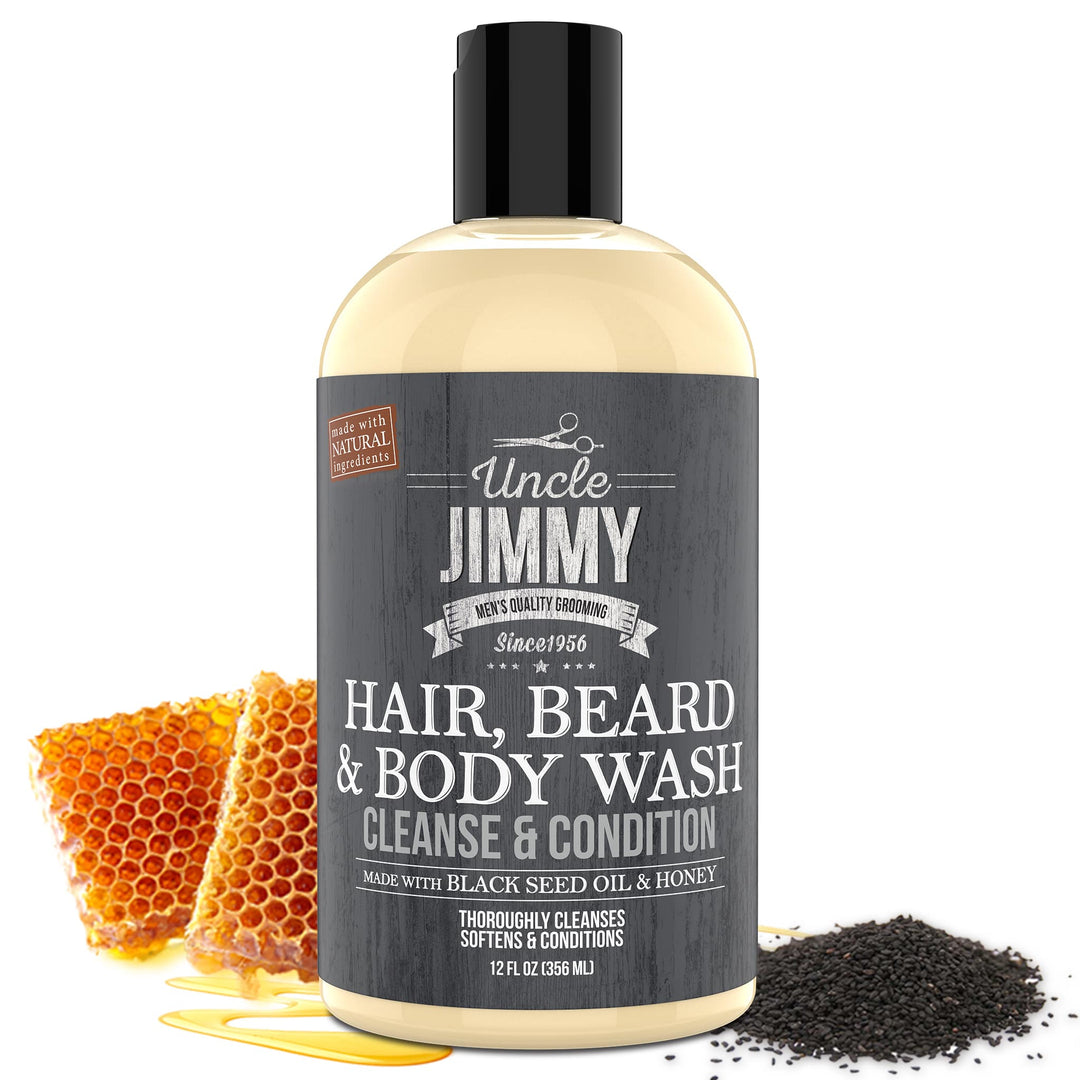 Uncle Jimmy Hair, Beard & Body Wash 12oz 356ml