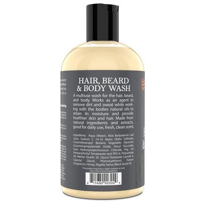 Uncle Jimmy Hair, Beard & Body Wash è fresco e idratante per pelle e barba 356ml