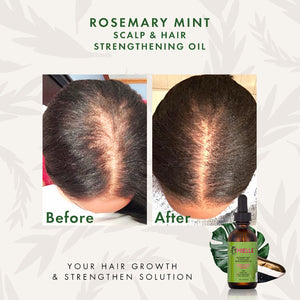 Olio di Rosmarino Menta-Rinforzante per Capelli e Cuoi Capelluto 59ml