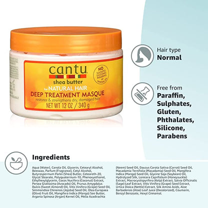 Shea Butter for Natural Hair-Intensive Repair Deep Treatment Masque  340g