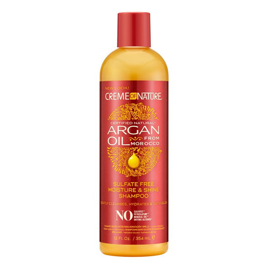  Creme Of Nature  Sulfate-Free Moisture & Shine Shampoo deterge i coils e ricci delicatamente.354ml