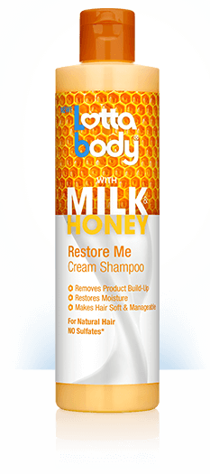 Lottabody Milk & Honey Restore Me Cream Shampoo pulire i capelli  con suo formula delicato 300ml.