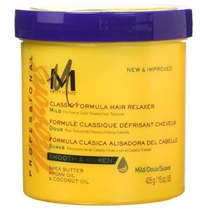 Motions-Classic Formula Hair Relaxer Mild, crema lisciante per capelli afroricci fini 15oz