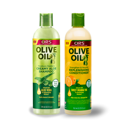 ORS Olive Oil-Moisturizing Creamy Shampoo with Aloe,Deep Cleansing,moisturise and dentangles hair 370ml