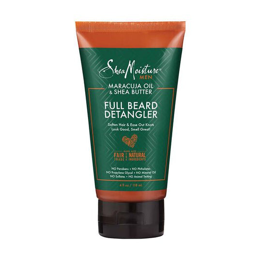 SheaMoisture Maracuja & Shea Butter Beard Detangler leviga e ammorbidire la barba con suo formula ricco 118ml.