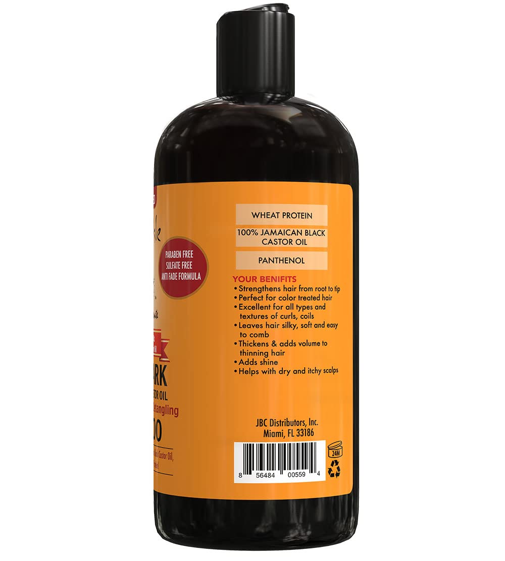 Sunny Isle Extra Dark Jamaican Black Castor Oil Extreme Hydration And Detangling Shampoo 12floz,340g