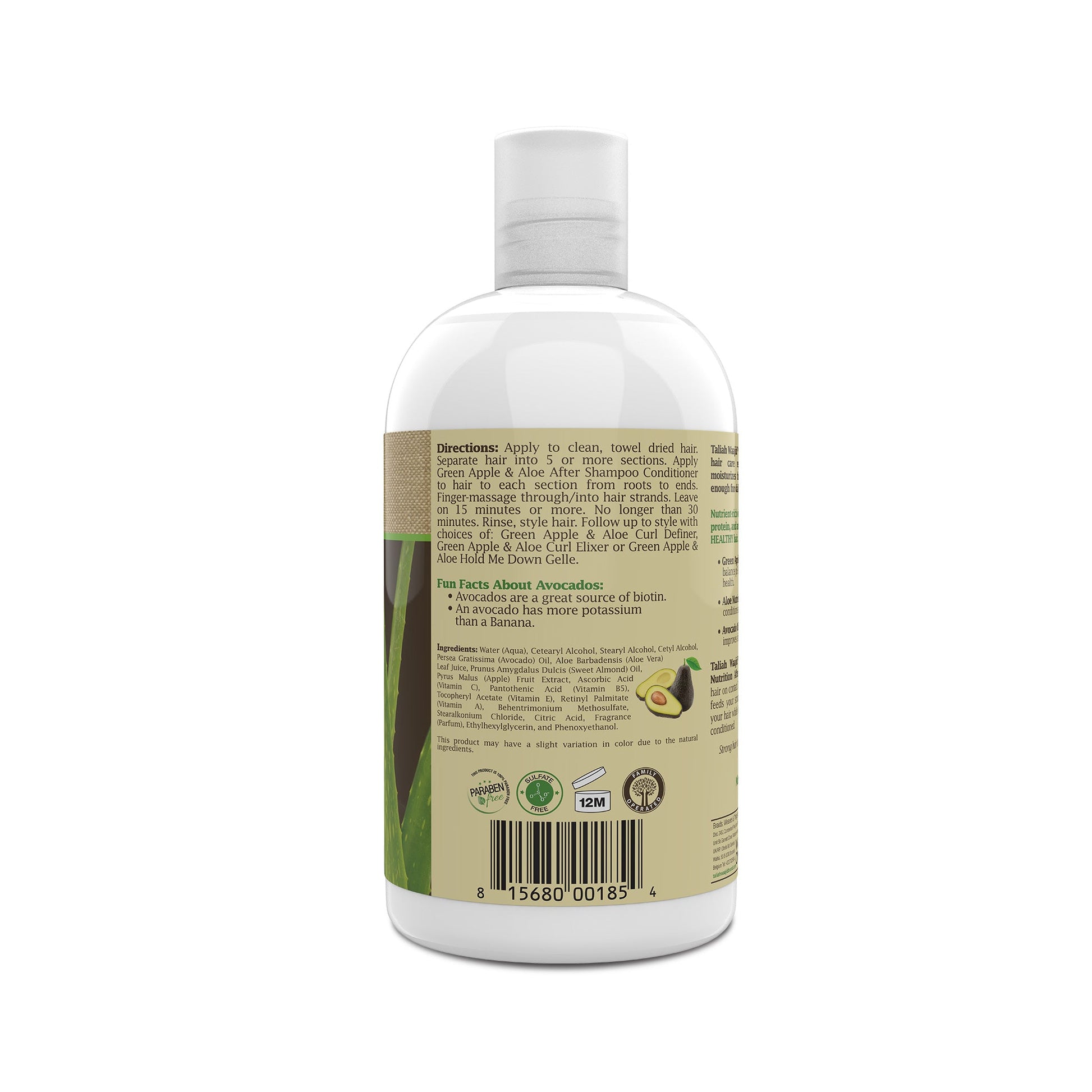 Taliah Waajid Green Apple & Aloe, Apple Nutrition After Shampoo Conditioner  nutrire e rafforza i ricci. 355ml
