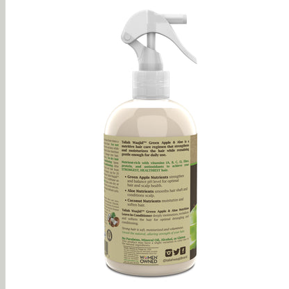 Taliah Waajid Green Apple and Aloe Nutrition  Leave-In Conditioner per rinfrescare i capelli ricci 355ml